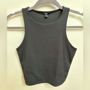 Express Black Ribbed Tank Top